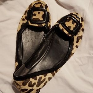 Nine West animal print flats